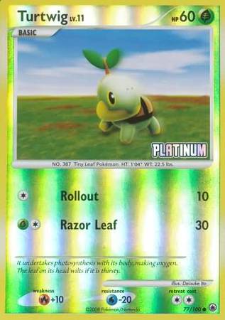 Turtwig (77/100) [Burger King Promos: 2009 Collection] | Nerdhalla Games