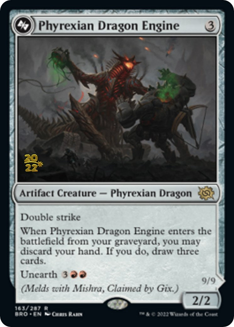 Phyrexian Dragon Engine [The Brothers' War: Prerelease Promos] | Nerdhalla Games