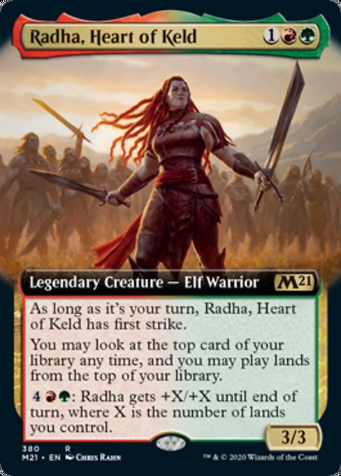 Radha, Heart of Keld (Extended Art) [Core Set 2021] | Nerdhalla Games