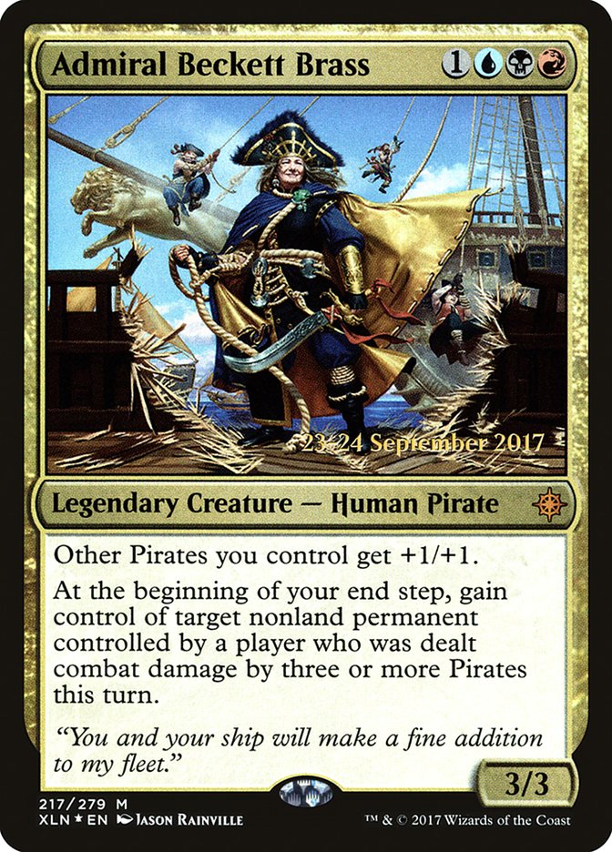 Admiral Beckett Brass  [Ixalan Prerelease Promos] | Nerdhalla Games