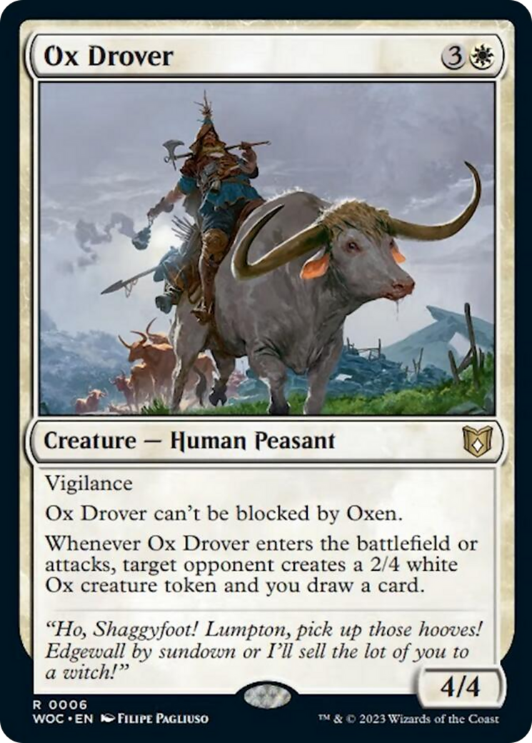 Ox Drover [Wilds of Eldraine Commander] | Nerdhalla Games