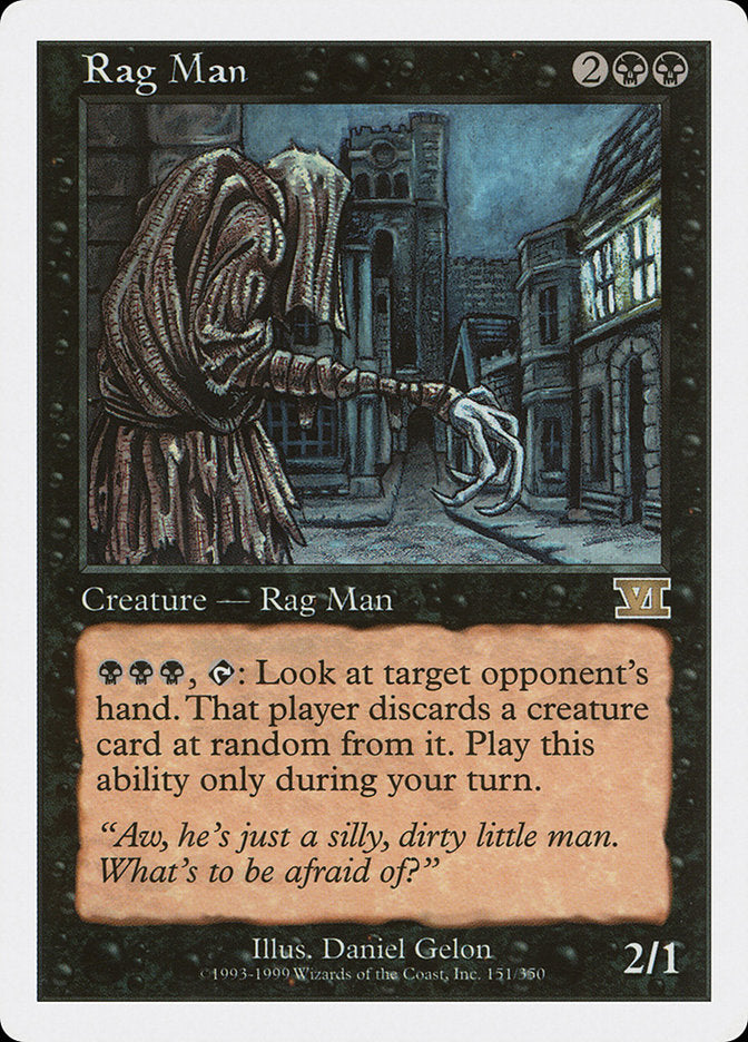 Rag Man [Classic Sixth Edition] | Nerdhalla Games