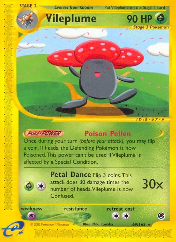 Vileplume (69/165) [Expedition: Base Set] | Nerdhalla Games