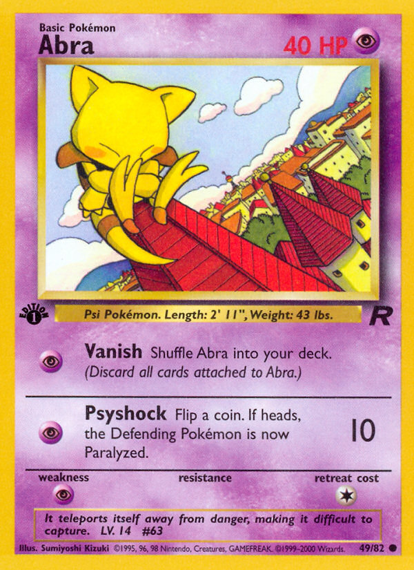 Abra (49/82) [Team Rocket 1st Edition] | Nerdhalla Games