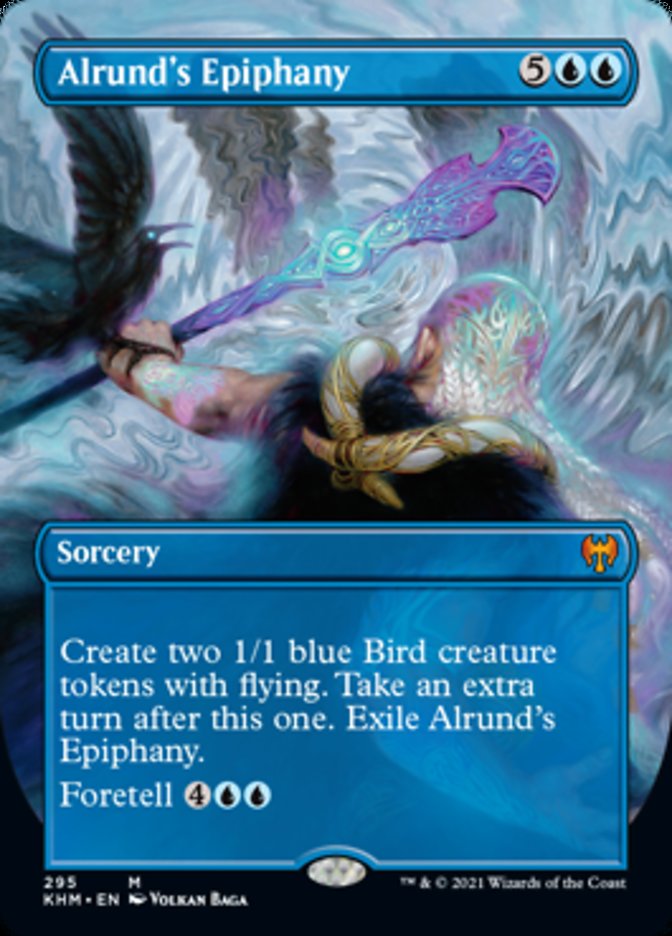 Alrund's Epiphany (Borderless Alternate Art) [Kaldheim] | Nerdhalla Games