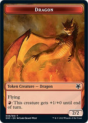 Dragon // Elf Warrior Double-Sided Token [Game Night: Free-for-All Tokens] | Nerdhalla Games