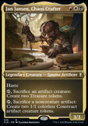 Jan Jansen, Chaos Crafter (Foil Etched) [Commander Legends: Battle for Baldur's Gate] | Nerdhalla Games