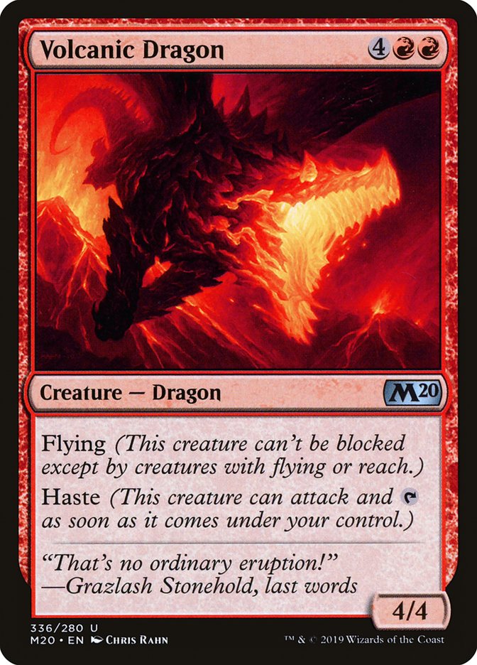 Volcanic Dragon [Core Set 2020] | Nerdhalla Games