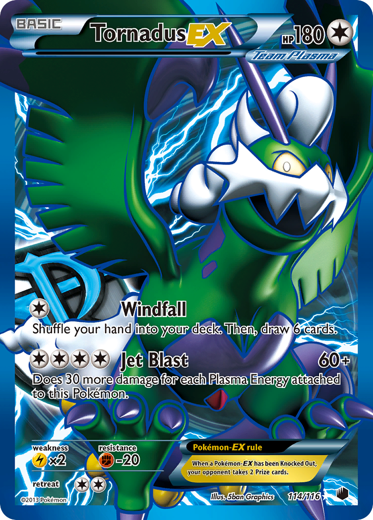 Tornadus EX (114/116) [Black & White: Plasma Freeze] | Nerdhalla Games