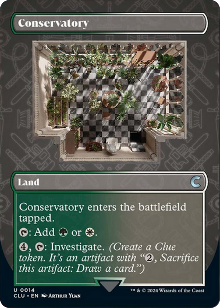 Conservatory (Borderless) [Ravnica: Clue Edition] | Nerdhalla Games