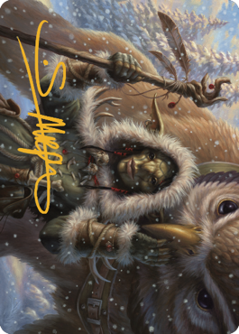 Owlbear Shepherd Art Card (Gold-Stamped Signature) [Commander Legends: Battle for Baldur's Gate Art Series] | Nerdhalla Games