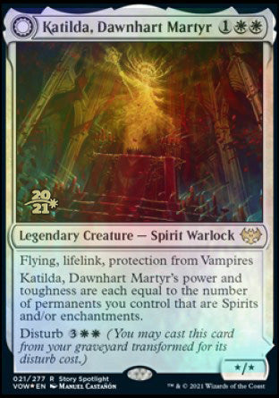 Katilda, Dawnhart Martyr // Katilda's Rising Dawn [Innistrad: Crimson Vow Prerelease Promos] | Nerdhalla Games