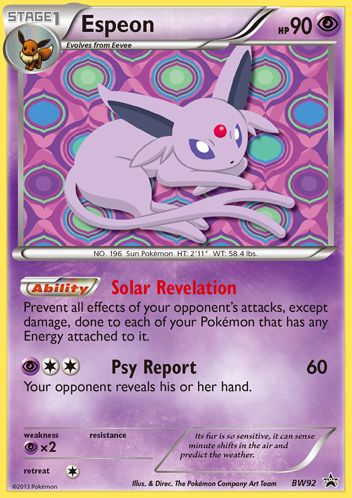 Espeon (BW92) [Black & White: Black Star Promos] | Nerdhalla Games