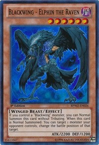 Blackwing - Elphin the Raven [BPW2-EN026] Super Rare | Nerdhalla Games