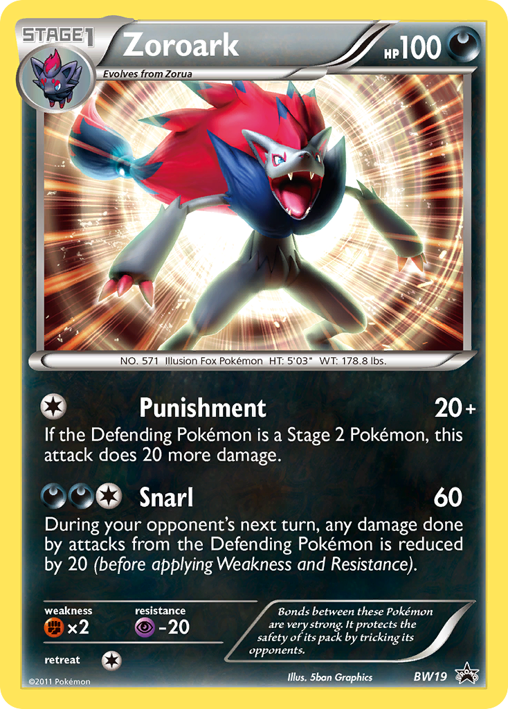 Zoroark (BW19) [Black & White: Black Star Promos] | Nerdhalla Games