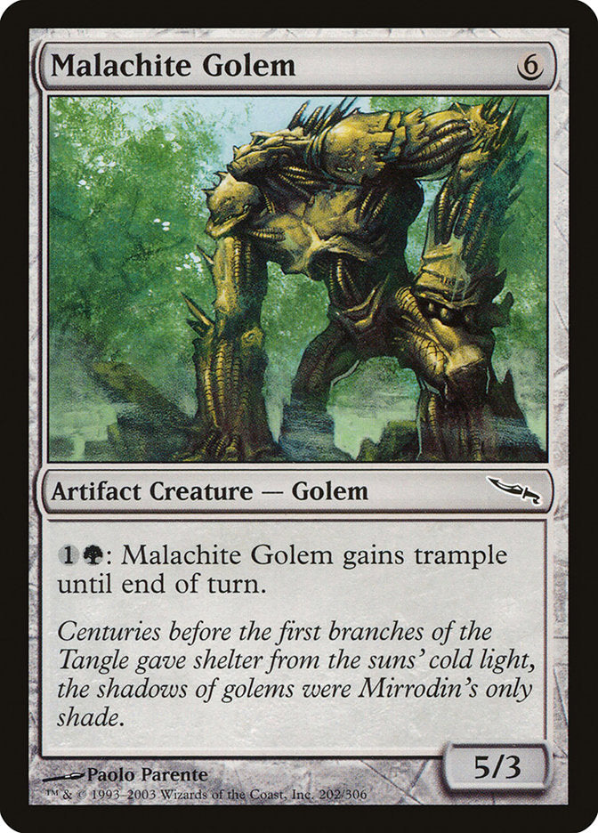 Malachite Golem [Mirrodin] | Nerdhalla Games