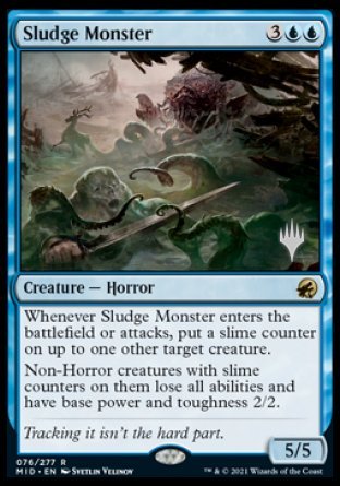 Sludge Monster (Promo Pack) [Innistrad: Midnight Hunt Promos] | Nerdhalla Games