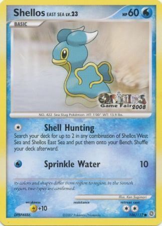 Shellos East Sea (106/132) (Origins Game Fair 2008) [Nintendo: Black Star Promos] | Nerdhalla Games