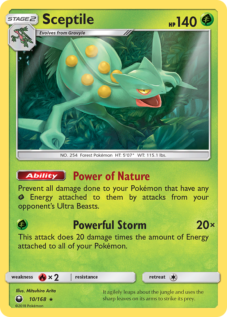 Sceptile (10/168) [Sun & Moon: Celestial Storm] | Nerdhalla Games