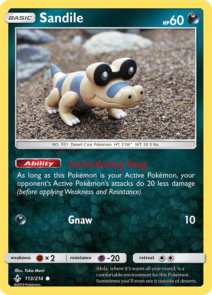 Sandile (113/214) [Sun & Moon: Unbroken Bonds] | Nerdhalla Games