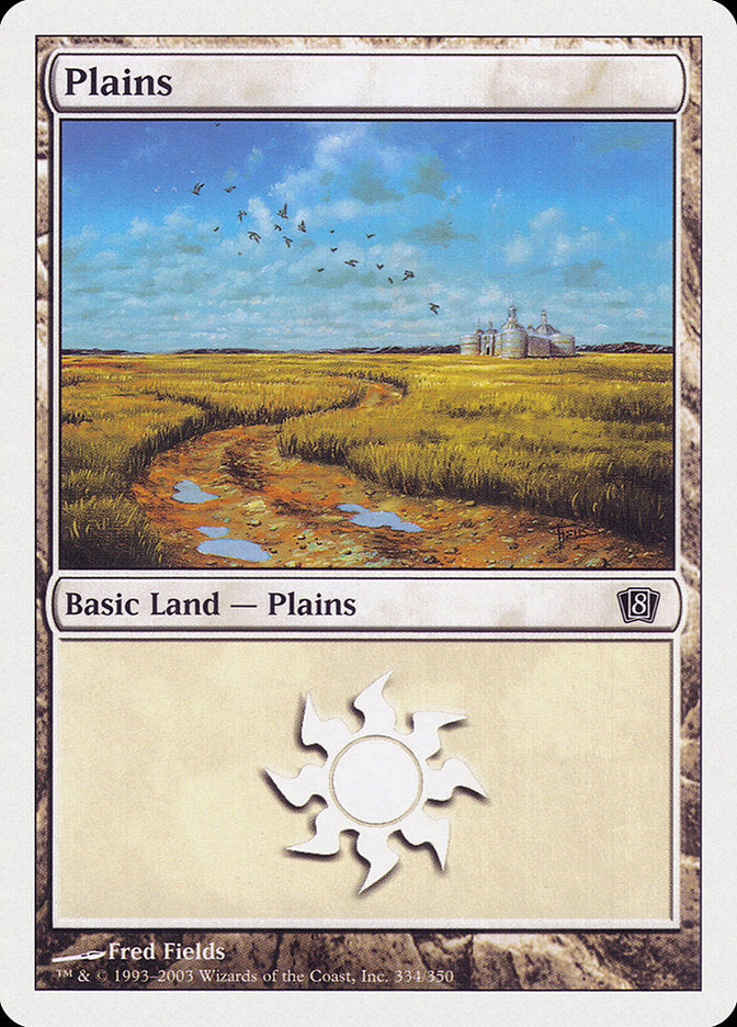 Plains (334) [Eighth Edition] | Nerdhalla Games