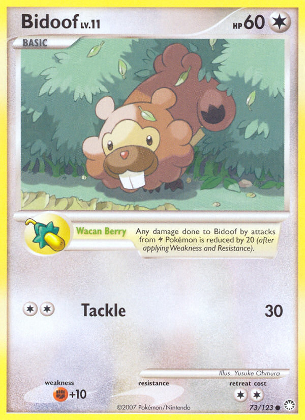 Bidoof (73/123) [Diamond & Pearl: Mysterious Treasures] | Nerdhalla Games