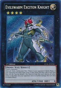 Evilswarm Exciton Knight [LVAL-EN056] Secret Rare | Nerdhalla Games