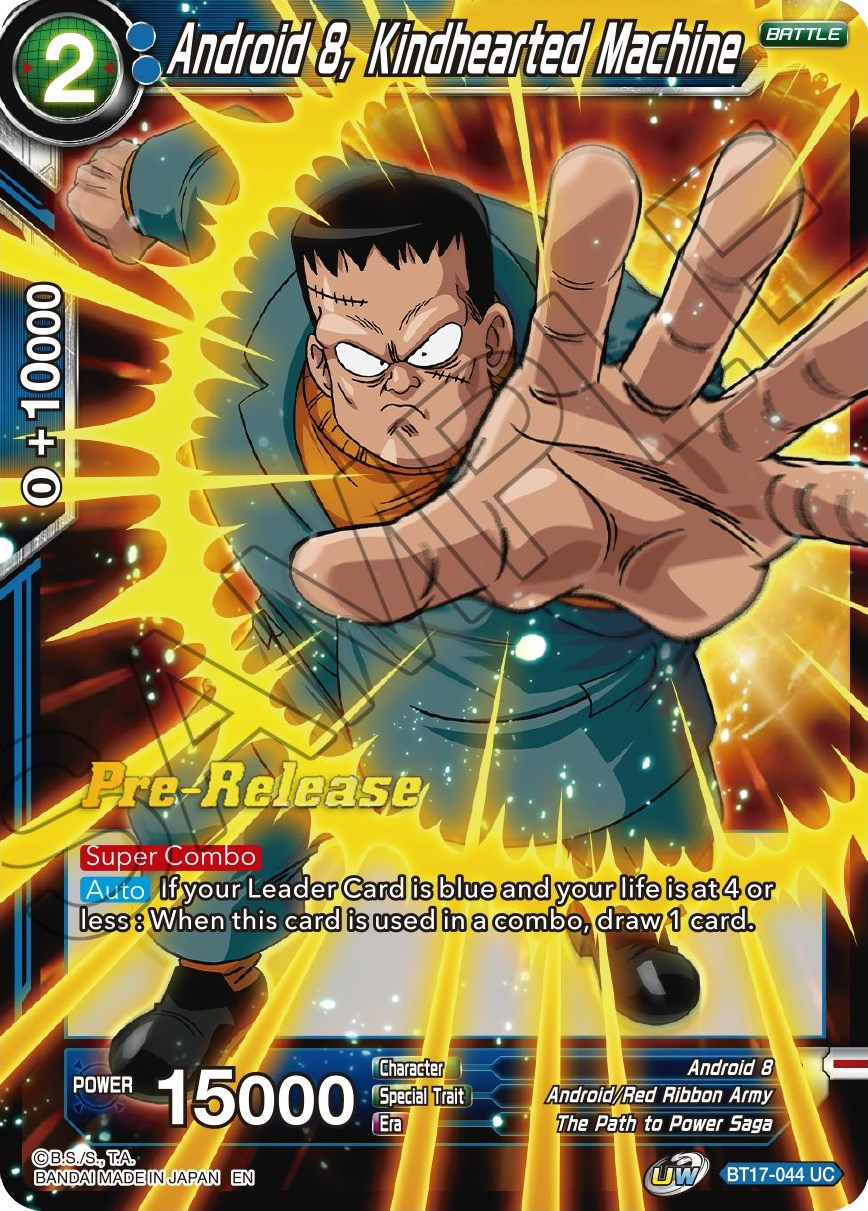 Android 8, Kindhearted Machine (BT17-044) [Ultimate Squad Prerelease Promos] | Nerdhalla Games