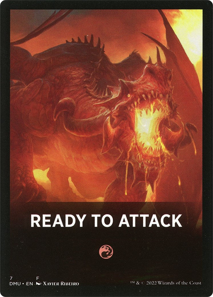 Ready to Attack Theme Card [Dominaria United Tokens] | Nerdhalla Games