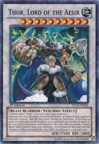 Thor, Lord of the Aesir [SP14-EN048] Starfoil Rare | Nerdhalla Games