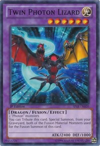 Twin Photon Lizard [SP14-EN020] Starfoil Rare | Nerdhalla Games