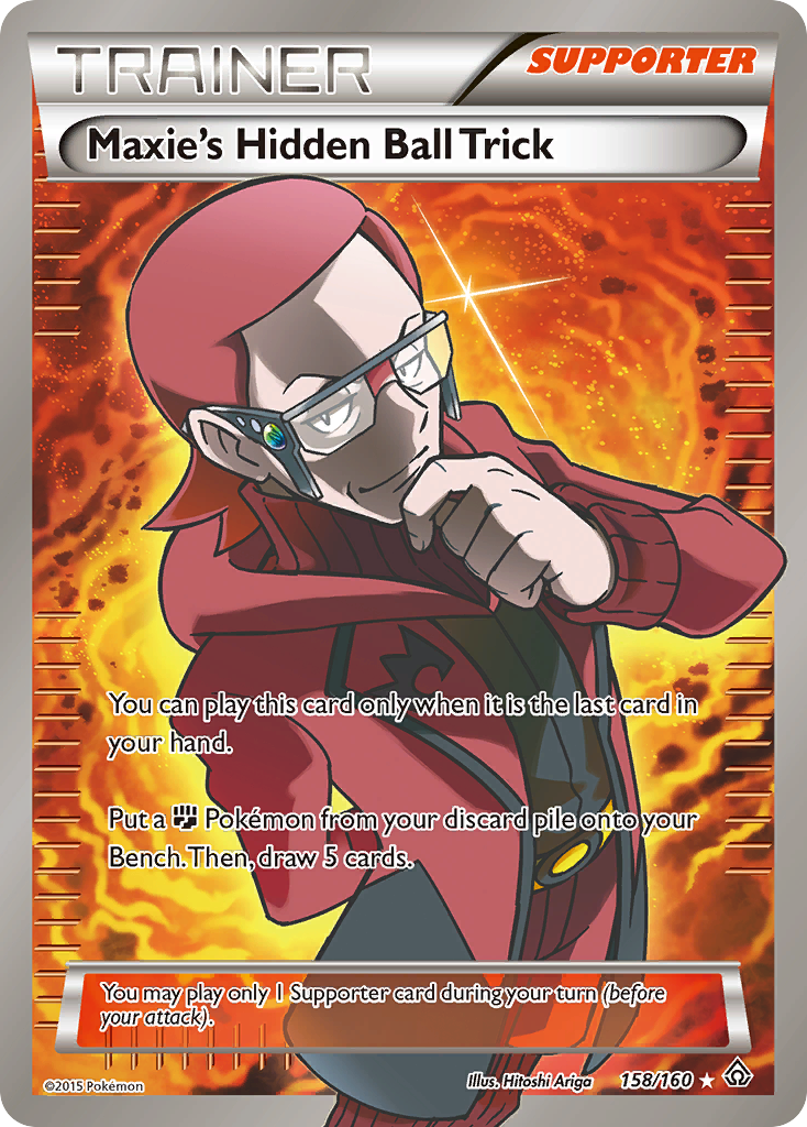 Maxie's Hidden Ball Trick (158/160) [XY: Primal Clash] | Nerdhalla Games