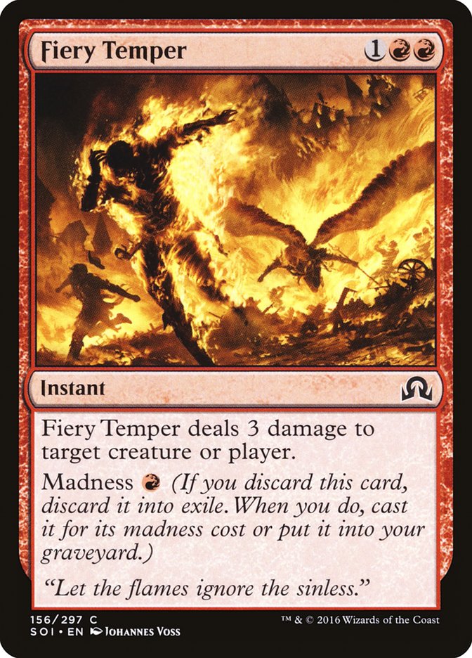 Fiery Temper [Shadows over Innistrad] | Nerdhalla Games