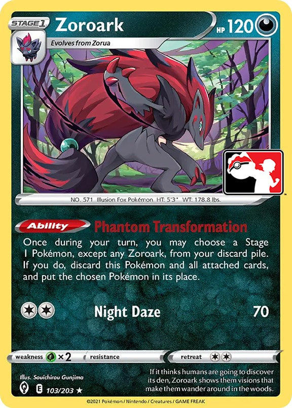 Zoroark (103/203) [Prize Pack Series One] | Nerdhalla Games