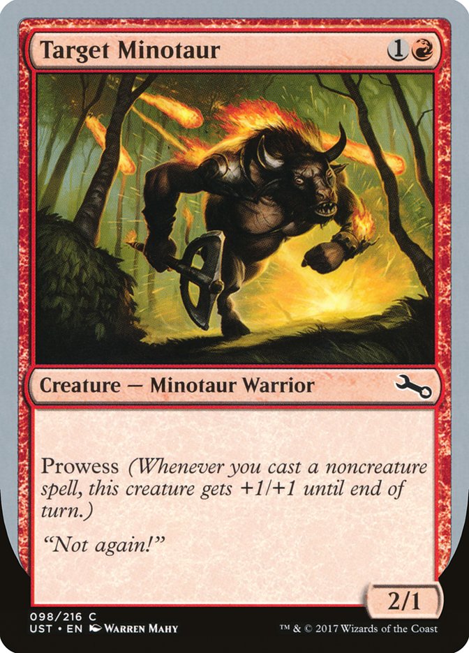 Target Minotaur (Fire Art) [Unstable] | Nerdhalla Games