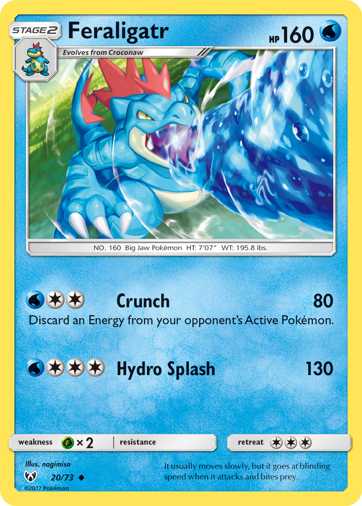 Feraligatr (20/73) [Sun & Moon: Shining Legends] | Nerdhalla Games