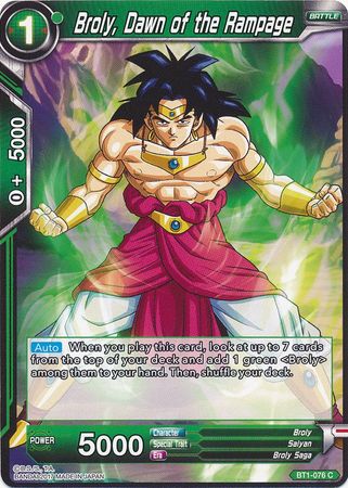 Broly, Dawn of the Rampage [BT1-076] | Nerdhalla Games