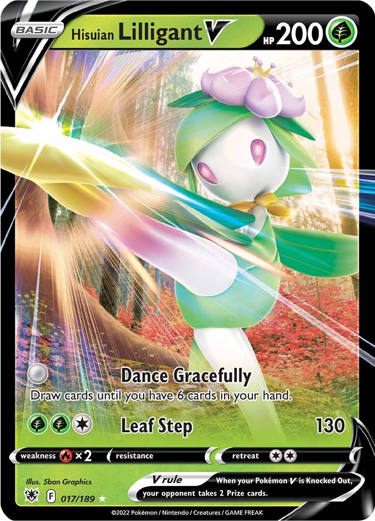 Hisuian Lilligant V (017/189) [Sword & Shield: Astral Radiance] | Nerdhalla Games