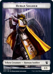 Eldrazi Spawn // Human Soldier Double-sided Token [Innistrad: Midnight Hunt Commander] | Nerdhalla Games