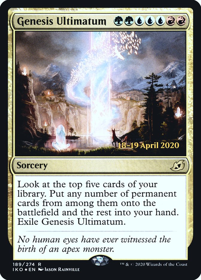 Genesis Ultimatum  [Ikoria: Lair of Behemoths Prerelease Promos] | Nerdhalla Games