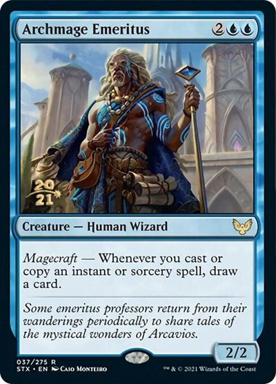 Archmage Emeritus [Strixhaven: School of Mages Prerelease Promos] | Nerdhalla Games