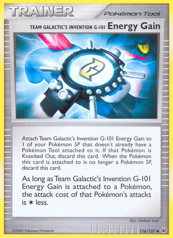 Team Galactic's Invention G-101 Energy Gain (116/127) [Platinum: Base Set] | Nerdhalla Games