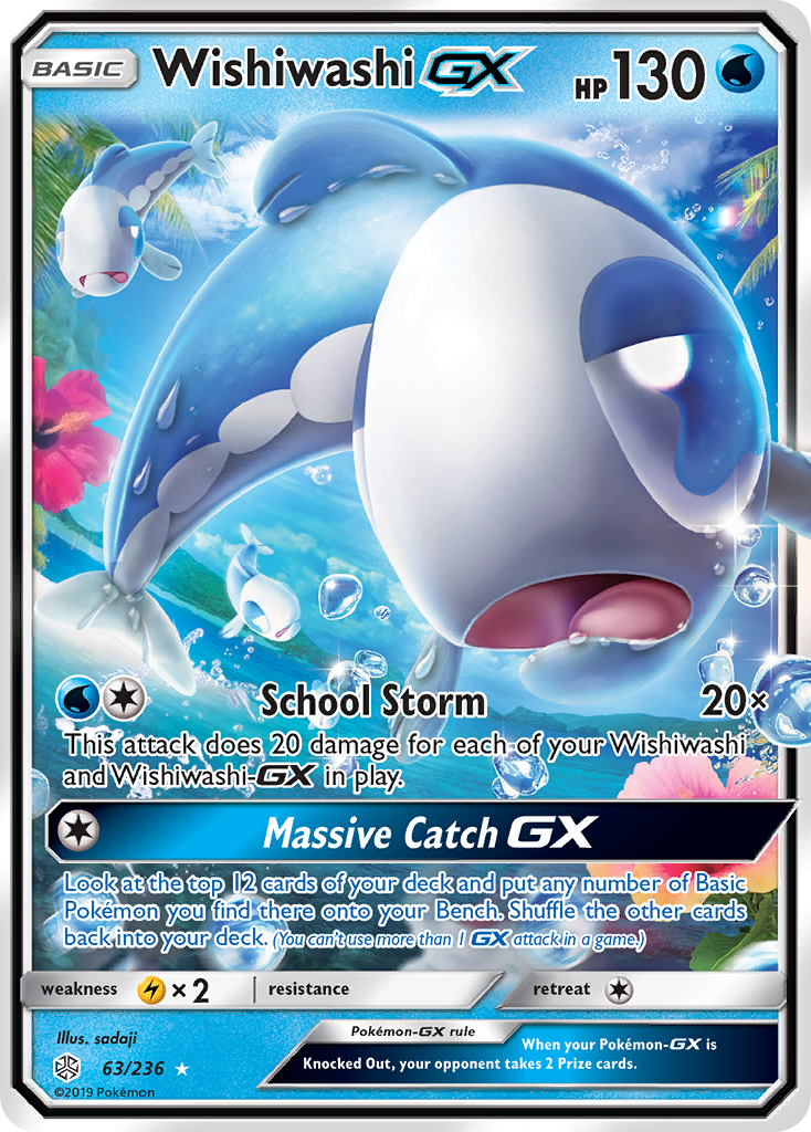 Wishiwashi GX (63/236) [Sun & Moon: Cosmic Eclipse] | Nerdhalla Games