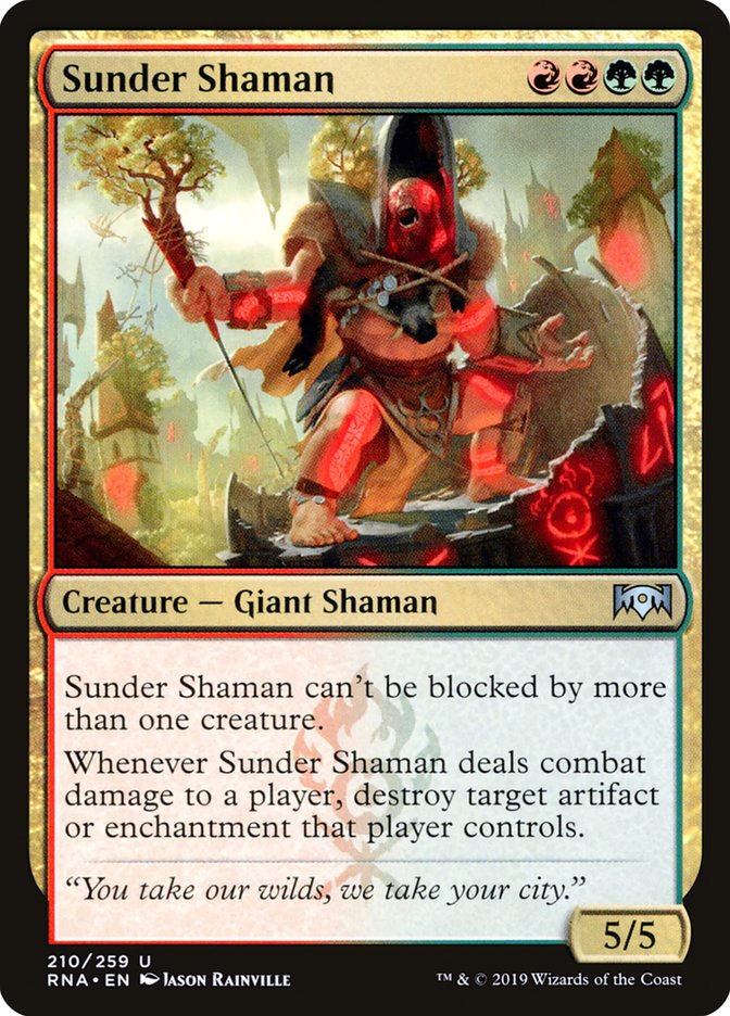 Sunder Shaman [Ravnica Allegiance] | Nerdhalla Games