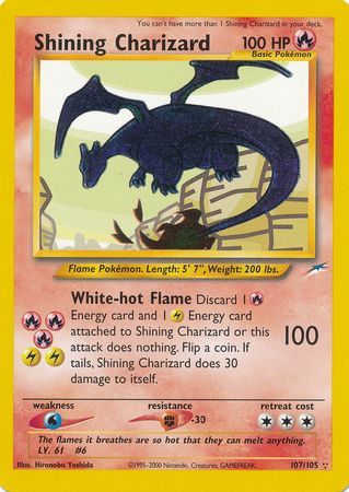 Shining Charizard (107/105) [Neo Destiny Unlimited] | Nerdhalla Games