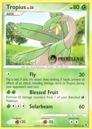 Tropius (52/111) (Prerelease Promo) [Nintendo: Black Star Promos] | Nerdhalla Games