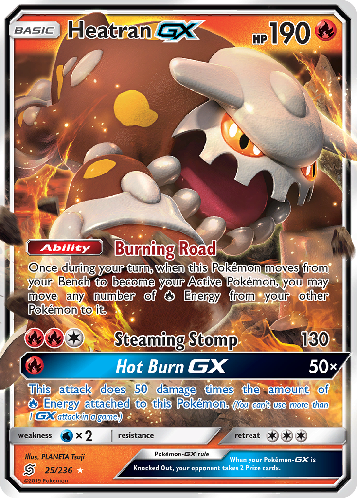 Heatran GX (25/236) [Sun & Moon: Unified Minds] | Nerdhalla Games