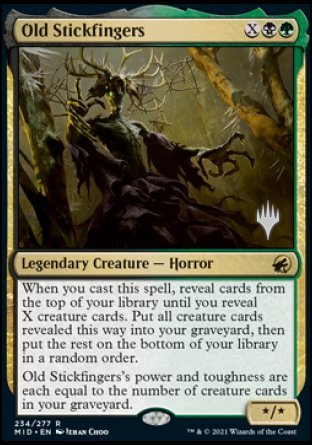 Old Stickfingers (Promo Pack) [Innistrad: Midnight Hunt Promos] | Nerdhalla Games