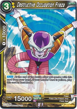 Destructive Occupation Frieza [BT2-104] | Nerdhalla Games