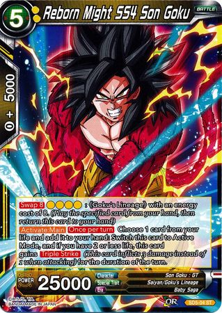 Reborn Might SS4 Son Goku (Starter Deck - The Crimson Saiyan) [SD5-04] | Nerdhalla Games